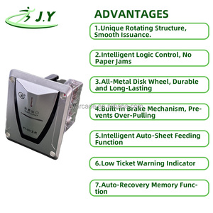 Distributeur automatique de tickets en plastique en anglais, haute vitesse (800 tickets/minute) pour machine de jeu d'arcade, prix usine JY, garantie 1 an - Product Image 2
