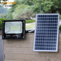 Lampu Sorot Tenaga Surya Luar Ruangan Woojong Factory 90 Beam Angle LED IP65 ABS Bersertifikasi ROHS Penerangan Gudang Remote Control Garansi 2 Tahun