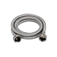 Tuyau d'arrivée d'eau flexible en acier inoxydable 304 certifié UPC avec garantie de 5 ans pour machine à laver