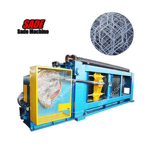 Machine de fabrication de mailles de <span class=keywords><strong>gabion</strong></span> entièrement automatique CNC ligne de production avec rouleau de coupe engrenage PLC composant de noyau de roulement de pompe à moteur - Product Image 1