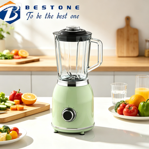 Mixeur de comptoir rétro, style vintage, avec pot en verre, machine à mélanger électrique pour la cuisine à domicile - Product Image 2