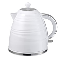 Appareils de cuisine Contrôleur de lumière du soleil Filtre lavable Bouilloire électrique 1,7 L Bouilloire électrique en plastique blanc
