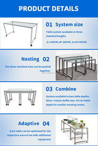 Commercial <b>Stainless</b> <b>Steel</b> Stage <b>Tables</b> Buffet <b>Tables</b> on Wheels Nesting <b>Table</b> - Product Image 3