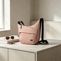 Sac bandoulière tendance pour femme, imperméable en nylon, multi-poches, sac messager de voyage