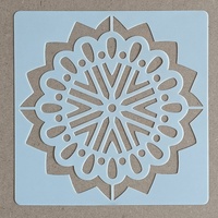 Pochoirs décoratifs de dessin de mandala réutilisables en mylar PET lavable, modèle de mandala DIY