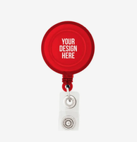 Porte-badge rétractable rond portable et durable en gros avec logo personnalisé pour événements d'entreprise et cadeaux