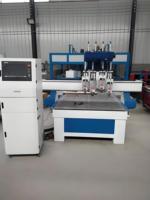 Machine CNC à bois multi-têtes pour gravure, découpe et sculpture – Équipement pour la fabrication de meubles, portes d'armoires et enseignes en bois