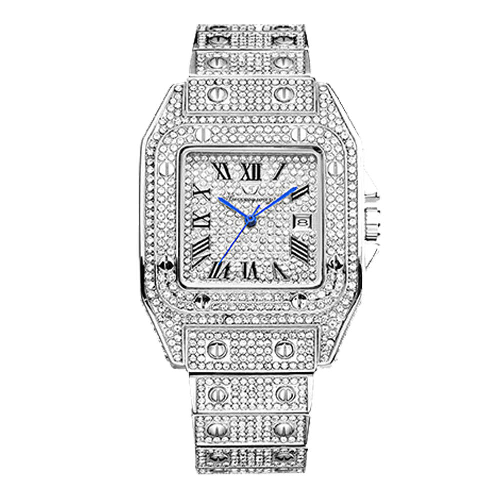 Роскошные мужские часы VVS Ice Out Moissanite с бриллиантами от производителя с большим брендом, Стоимость камня