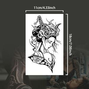 <span class=keywords><strong>Tatouage</strong></span> Temporaire Semi-Permanent, Imperméable et Résistant à la Transpiration, Durée de 2 Semaines, <span class=keywords><strong>Tatouage</strong></span> Végétal <span class=keywords><strong>Réaliste</strong></span> Anti-Friction pour Jambe et Bras - Product Image 5