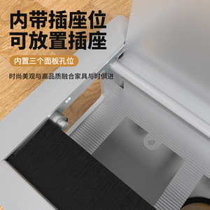 Multifunctional Aluminum Alloy Desktop Cable Box With Socket Storage <b>Rectangle</b> Modern Style Durable - Product Image 1