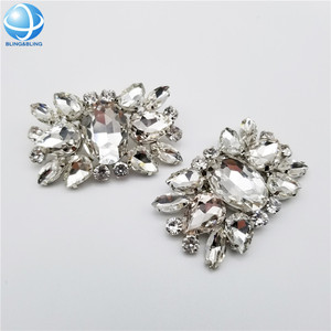 Diamantes <span class=keywords><strong>de</strong></span> imitación <span class=keywords><strong>de</strong></span> moda cristal extraíble Metal gema zapato ornamento decoraciones broche joyería Clip en zapato - Product Image 3