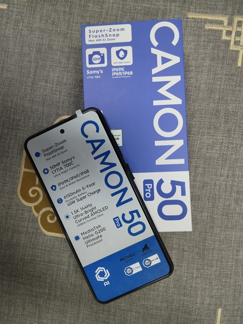 2026 Hot Sale Camon 50 Pro Ten core 5G smartphone large screen smartphone