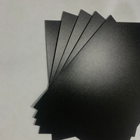 Prix d'usine, plaque en plastique PP opaque noir givré personnalisée, panneau en polypropylène mat pour emballage créatif et bricolage