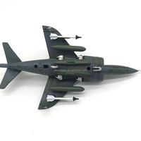 Vente en gros de modèles de jets moulés sous pression Modèle de chasseur Harrier à l'échelle 1/72 Modèle militaire ancien classique du Royaume-Uni pour collection OEM accepté