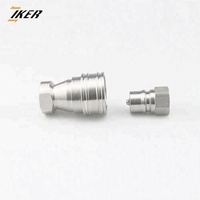 Raccord rapide hydraulique en acier inoxydable 304 KZF, connecteur ISO7241-B pour outils de plomberie