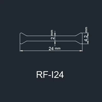 Usunk OEM Bande thermique moderne noire en polyamide 24 mm haute résistance insonorisante pour porte et fenêtre en aluminium