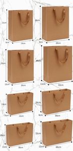 Bolsas de Papel Kraft al por Mayor con Asas, Logotipo Impreso, para Regalos y Compras - Product Image 5