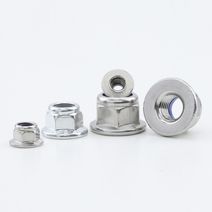 Inserts d'écrous autobloquants en acier au carbone/nylon, écrous autobloquants en acier inoxydable NYLOCK M3-M10, zingués, norme DIN6926 - Product Image 5