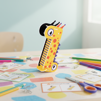 Jouets de periscope auto-fabriqués de télescope de girafe de dessin animé mignon pour que les enfants apprennent l'optique