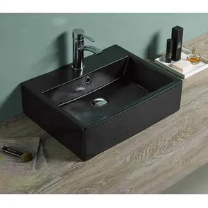 Матовая черная квадратная столешница, керамическая ванная раковина, цена в пакистане