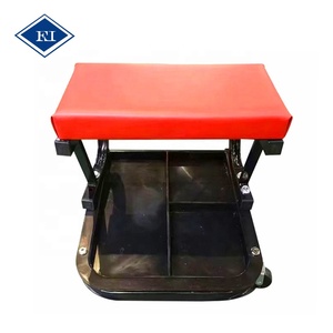 Siège de mécanicien automobile, outil de réparation de garage, cadre en acier, <span class=keywords><strong>mousse</strong></span>, 39x39x12cm - Product Image 2