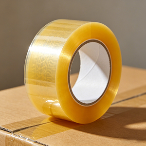 Custom Printed <b>Clear</b> Brown BOPP Pressure Sensitive Adhesive <b>Tape</b> Waterproof Food Grade Single Sided Acrylic Carton Sealing - Product Image 2