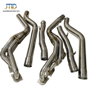 JTLD rendimiento t304 Acero inoxidable largo tubo de escape y tubo medio para W204 <span class=keywords><strong>Mercedes</strong></span> C63 <span class=keywords><strong>AMG</strong></span> - Product Image 4
