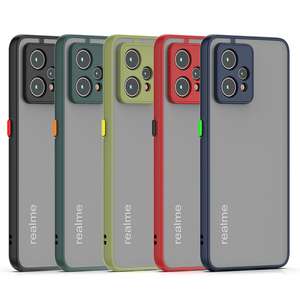 Shockproof Slim Matte Frosted TPU 360 Metal Ring Phone <strong>Case</strong> for <strong>Realme</strong> 13 13F 13R 12 11 10 9 Pro Plus 9i 8 8i - Product Image 1