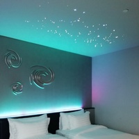 Moteur de lumière à fibre optique LED, Ports duraux, couleurs RGBW, 14W, DC12V (LEB-432)