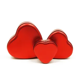 Heart Shape Gift Aquavit packing tin box container for high calorie mixed food