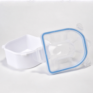Bol carré en acrylique pour trempage des ongles avec couvercle, plateau anti-fuite pour le trempage des doigts, pour le retrait du vernis, spa, manucure, salon - Product Image 5