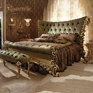 Juego de Muebles de Dormitorio Clásicos Reales de Oriente Medio, Estilo de Diseñador Turco, Cama de Lujo, Tocador, Armario, Personalizado - Product Image 2