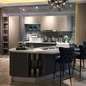 Meubles de cuisine SANTOPOVA de haute qualité, design en placage de bois, armoires de cuisine pour la vente en gros - Product Image 2