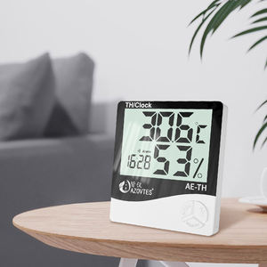 Termômetro e Higrômetro Digital com Grande Display LCD para Medição de Temperatura e Umidade Interna/Externa - Product Image 1