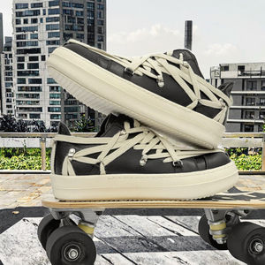 Zapatillas Retro de Lona para Hombre, Tallas 38-44, de Alta Calidad, Corte Bajo, con Cordones, Suela Gruesa, Transpirables, Clásicas, con Tiras - Product Image 3