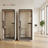 Cabine de bureau acoustique professionnelle insonorisée pour appels téléphoniques privés et réunions dans un bureau moderne