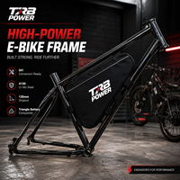 Cadre de vélo électrique TRB POWER en acier Cr-Mo, déport de 135 mm, haute résistance, pour kit de conversion VTT DIY