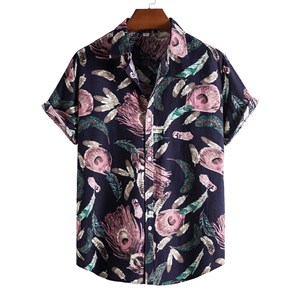 Chemise hawaïenne de plage personnalisée, ample, impression 3D, pour hommes, impression numérique, personnalisable, nouvelle collection 2020 - Product Image 1
