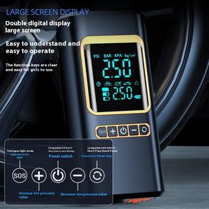2025 Nueva gran oferta 150PSI bomba de aire eléctrica para <span class=keywords><strong>coche</strong></span> con arrancador de batería de 8000mAh portátil inalámbrico Inflador de neumáticos de <span class=keywords><strong>coche</strong></span> Kit de herramientas de emergencia - Product Image 4