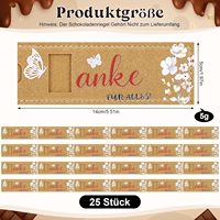 Housses en feutre personnalisées pour barres chocolatées 14 x 5 cm – Housse cadeau réutilisable en feutre pour carte de remerciement, motivation d'équipe, Saint-Valentin