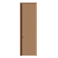 Porte intérieure en bois massif de luxe ignifuge avec cadre pour chambre d'hôtel, isolation acoustique, porte en bois