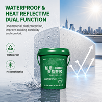 Revêtement de toiture imperméable hautement élastique, isolation thermique, peinture de toiture réfléchissante pour toiture en béton et en métal