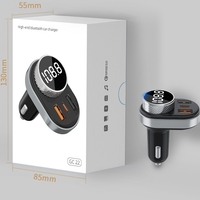 Radio con bluetooth para coche, transmisor fm, reproductor mp3 de frecuencia completa, manos libres, Tarjeta SIM TF, 3 puertos, venta directa de fábrica