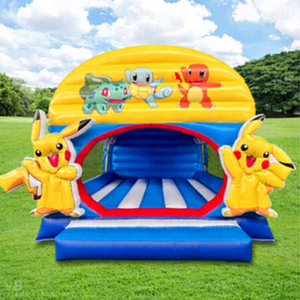 Commercial Jumping Castle Bouncer <b>Inflatable</b> House With <b>Slide</b> Cartoon Pikachu for Party <b>Inflatable</b> House PVC Cons - Product Image 1