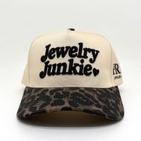 OEM ODM Luipaardprint Blad Visor Twee Kleurige Baseball Pet Aangepaste Cursieve Letter Hart Zijtext Borduurwerk Katoen Unisex Mode