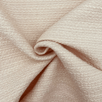 Tissu bouclé tweed pastel tissé en gros, personnalisable, 54% térylène, 48% coton, pour costume, jupe, robe, vêtement