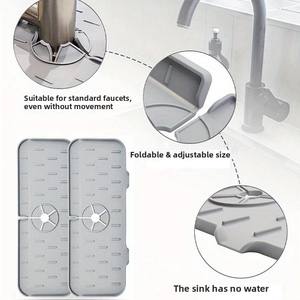 Alfombrilla de Drenaje Plegable para Cocina, Antiderrames, Impermeable, Bloqueadora de Agua, Accesorio para Encimera, Venta al Por Mayor - Product Image 2