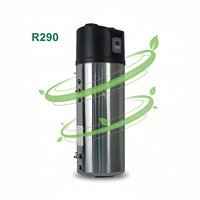 Calentador de Agua con Bomba de Calor Bobiller 300L R290 Todo en Uno, Bomba de Calor Integrada para Agua Caliente Doméstica (ACD) para Bomba de Calor de Fuente de Aire