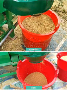 Trilladora de trigo de arroz de grano de motor diésel/máquina trilladora de arroz trilla de sorgo de trigo a la venta - Product Image 6