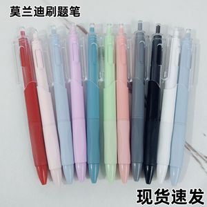 Morandi Color Ballpoint Pen 0.5 Mm St Tip Push <b>Button</b> Office School Pen - Product Image 4